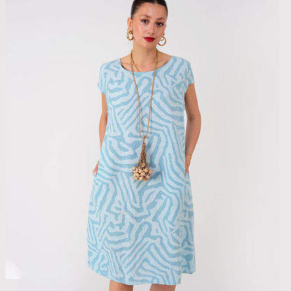 🌸Lässiges Boho-Vintage-Kleid mit Print🌈