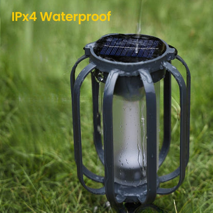 🔥Upgraded flackernde Flamme Solar Laterne im Freien wasserdichtes Licht