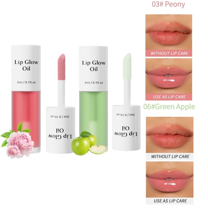 💋 Holen Sie sich den perfekten Schmollmund ✨ Getöntes Lip Glow Oil – Für üppige, hydratisierte Lippen mit einem natürlichen Glanz! 💖