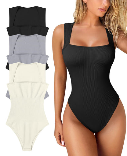 💕Letzter Tag: 60 % Rabatt💕Ärmellose figurformende Bodysuits mit Bauchkontrolle🩱
