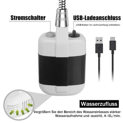 🚿 Frisch bleiben im Freien - 50% OFF - 🔥 Tragbare Campingdusche mit regulierbarem Durchfluss - für einfache und bequeme Reinigung im Freien!