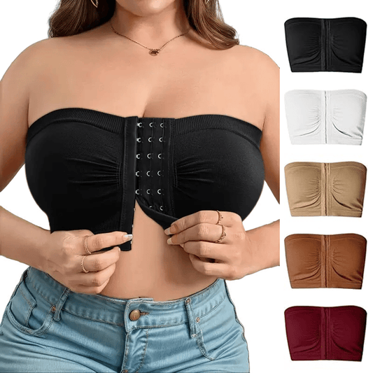 🎁Prime Day Sale 50% RABATT🔥Plus Size Strapless BH mit Frontverschluss & atmungsaktivem Material