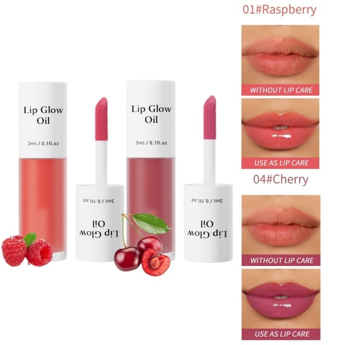 💋 Holen Sie sich den perfekten Schmollmund ✨ Getöntes Lip Glow Oil – Für üppige, hydratisierte Lippen mit einem natürlichen Glanz! 💖