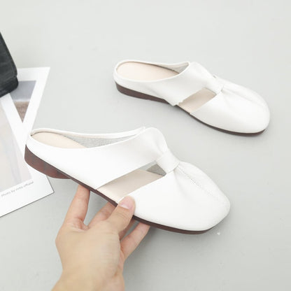Aktion zum Muttertag🎊2025 Neujahr Heißer Verkauf👣Flache Pantoletten im Ausgeschnittenes Design