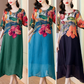 🔥beliebtes Produkt🔥Elegantes, fließendes Kleid mit Blumenmuster in Übergröße
