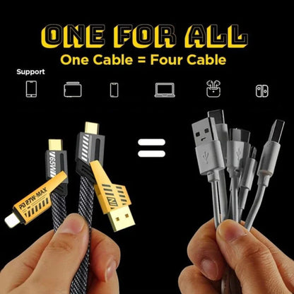 🔥 Kaufe 2, erhalte 1 gratis 😍4-in-1-PD-Schnellladekabel, 27 W, 65 W