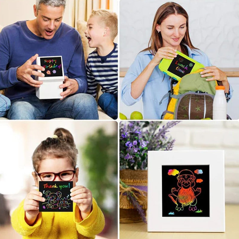 🌈DIY Creatieve regenboog-kraspapierkunstset