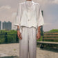 2-teilige Outfits für Damen: Trendiges Hemd und Hose aus Baumwolle und Leinen