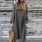 Lässiges, lockeres Langarmkleid für Damen