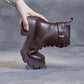 Women's Orthopedic Comfortable Leather Boots - Free Shipping