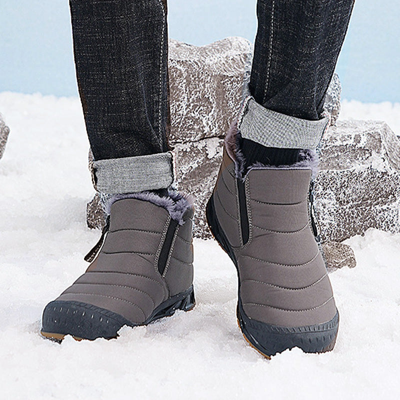 Warme💖wasserdichte Outdoor-Schneestiefel mit Kunstfellfutter für den Winter👞