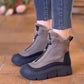 Wasserdichte warme Damen-Schneestiefel mit Reißverschluss