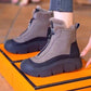 Wasserdichte warme Damen-Schneestiefel mit Reißverschluss
