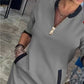 40%Rabatt🔥Trendy, lässiges Kleid mit V-Ausschnitt und 3/4-Ärmeln für Damen