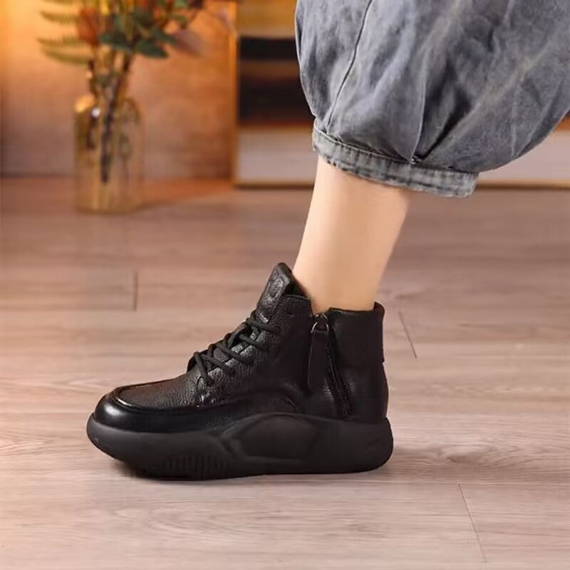 Warme Vintage-Stiefel für Damen