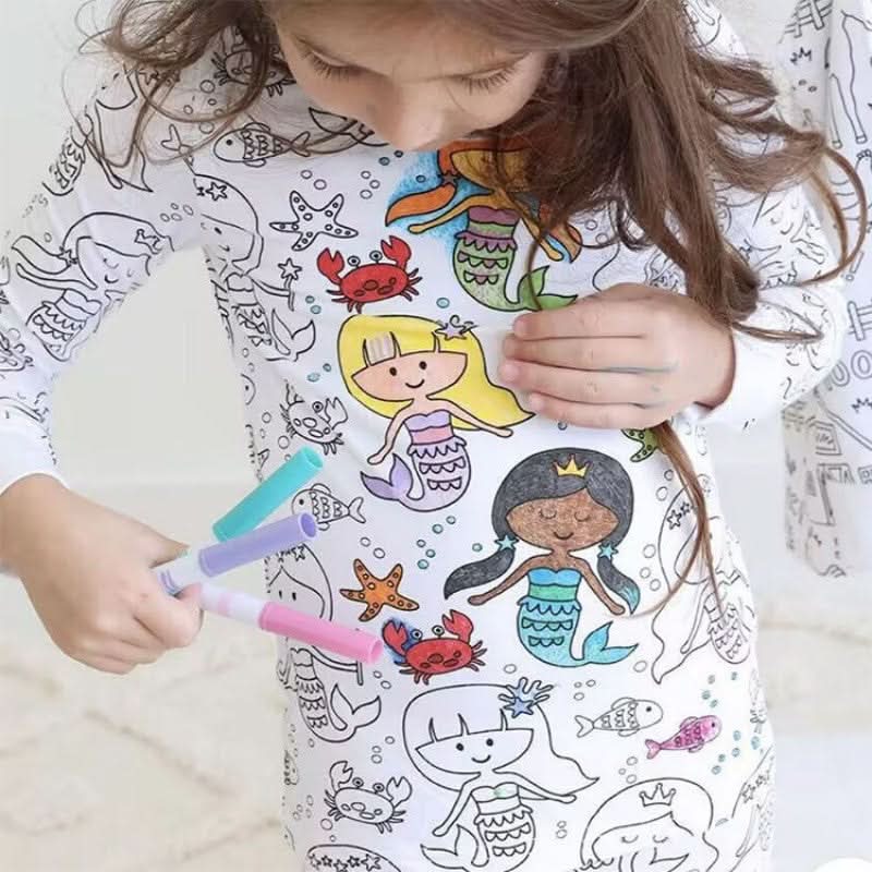 💖 Tijdelijke aanbieding ⏳ - DIY-pyjama's voor kinderen in cartoonkleuren