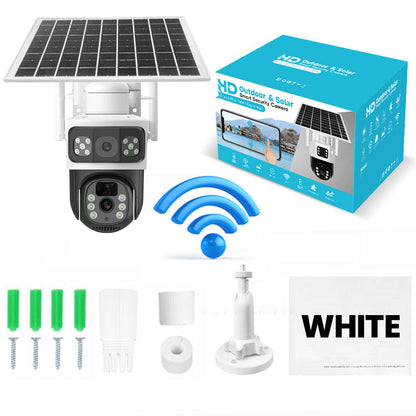 💯Limited Time 50% Off - Dual Lens Wireless Solar Security Camera for Outdoor Use
