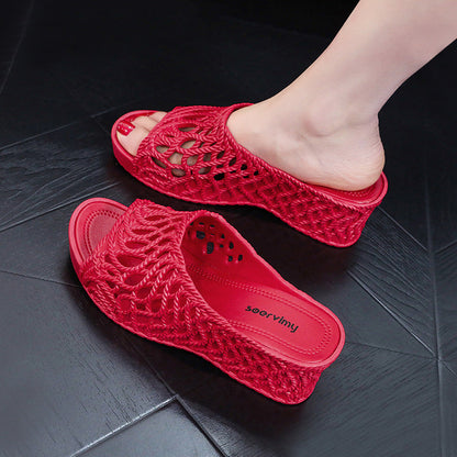 ✨Limited Time Half Price-Comfortable Wedge Heel Hollow Out Women's Sandals