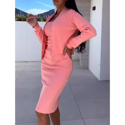 💖Limited Time 50% Off - Spaghetti Strap Jumpsuit and Jacket Set
