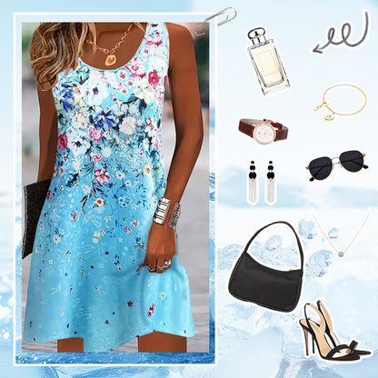 Women’s Floral Sleeveless Summer Dress