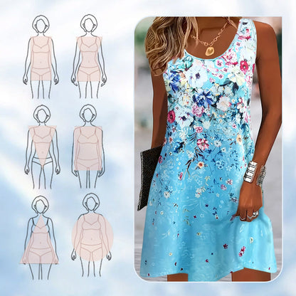 Women’s Floral Sleeveless Summer Dress