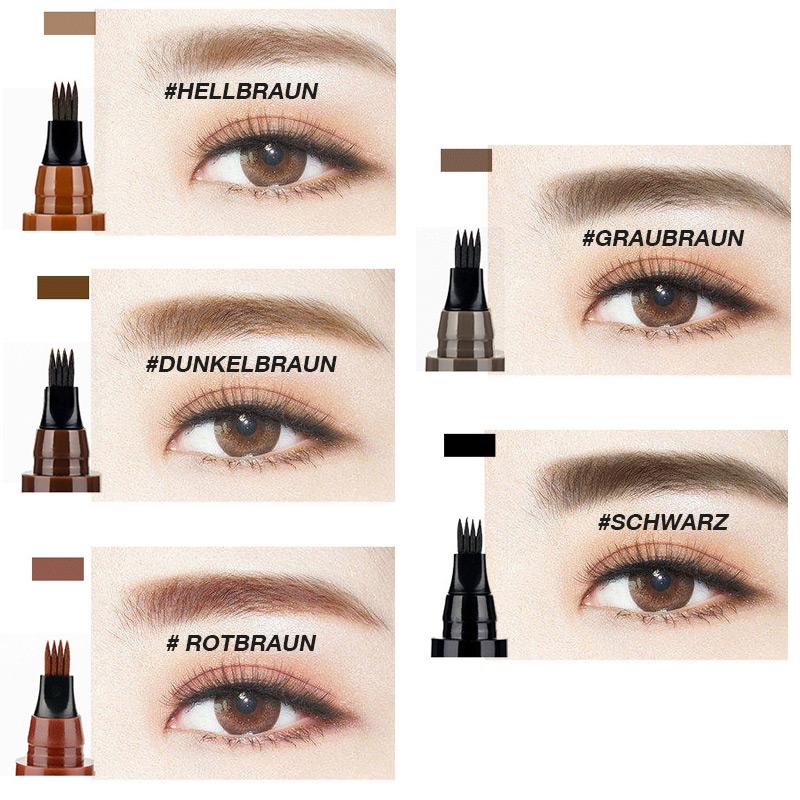 💞Kaufen Sie eins, bekommen Sie eins gratis!!! 4-Punkte-Augenbrauenstift
