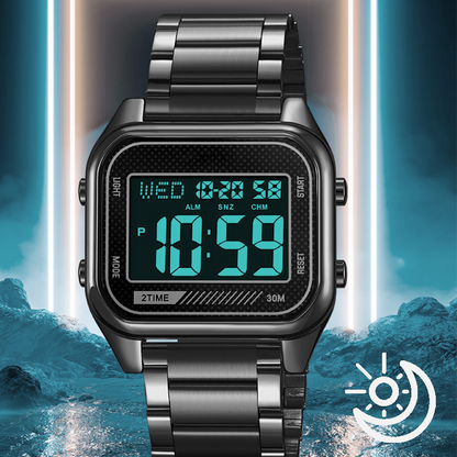 Wasserdichte Multifunktions-Digitaluhr für Herren
