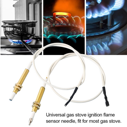 Universal-Einbau-Zündnadel aus Kupfer und Flammensensornadel mit Verkabelung für Gasherde