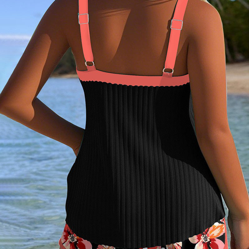 2025 Neues Design✨👙Gedrucktes Badeanzug Top & Shorts Set🌴
