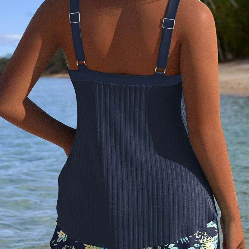 2025 Neues Design✨👙Gedrucktes Badeanzug Top & Shorts Set🌴