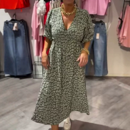 🔥👗Limited Time 50% Off-V Neck Printed Women's Dresses