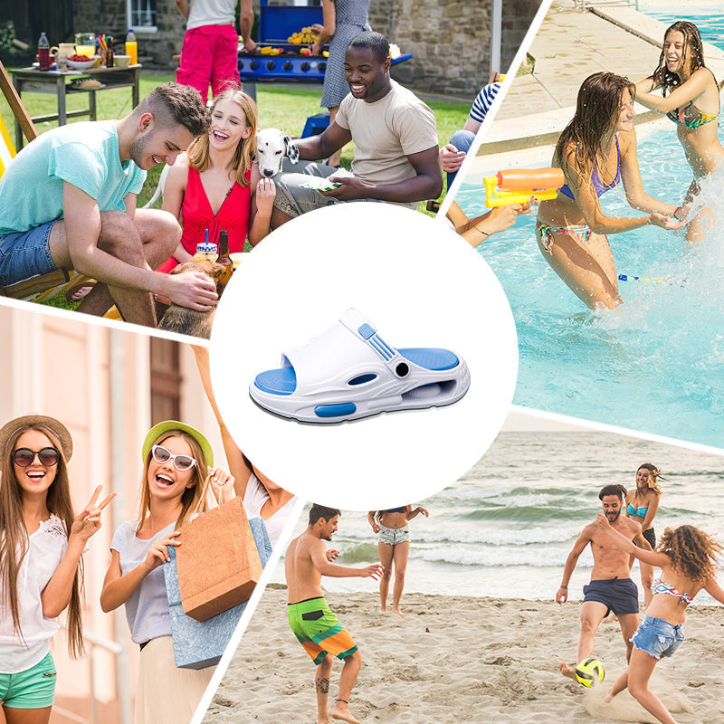 🏖️Rutschfeste und verschleißfeste Sommersandalen mit weicher, dicker Sohle und Schnalle