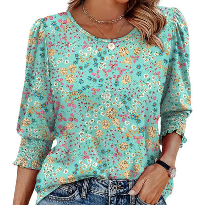 🌞Letzter Tag: 50% auf das 2. Kleidungsstück⏳ ✨ Damen-Bluse mit 3/4-Ärmeln – Elegant, bequem & vielseitig für jeden Anlass! 🌸👚
