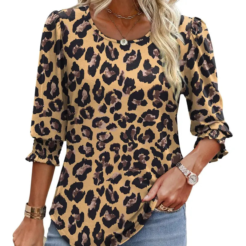 🌞Letzter Tag: 50% auf das 2. Kleidungsstück⏳ ✨ Damen-Bluse mit 3/4-Ärmeln – Elegant, bequem & vielseitig für jeden Anlass! 🌸👚