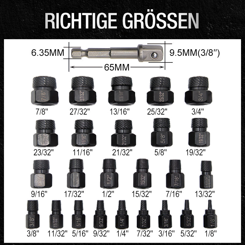 🔩 Begrenztes Angebot von 50% - 26-teiliges Schraubenausdreher-Set