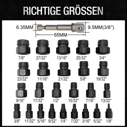 🔩 Begrenztes Angebot von 50% - 26-teiliges Schraubenausdreher-Set