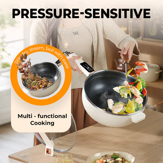 🔥 Halber Preis für eine begrenzte Zeit - antihaftbeschichteter Elektro-Wok zum Kochen