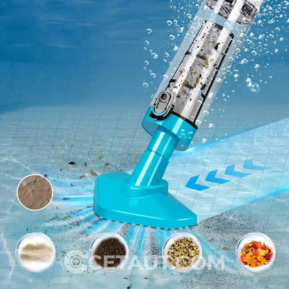 ✨ 3-in-1 wiederaufladbar. Leichtes Gewicht. Sauber - der Pool glänzt wie neu!