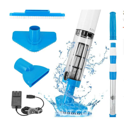 ✨ 3-in-1 wiederaufladbar. Leichtes Gewicht. Sauber - der Pool glänzt wie neu!