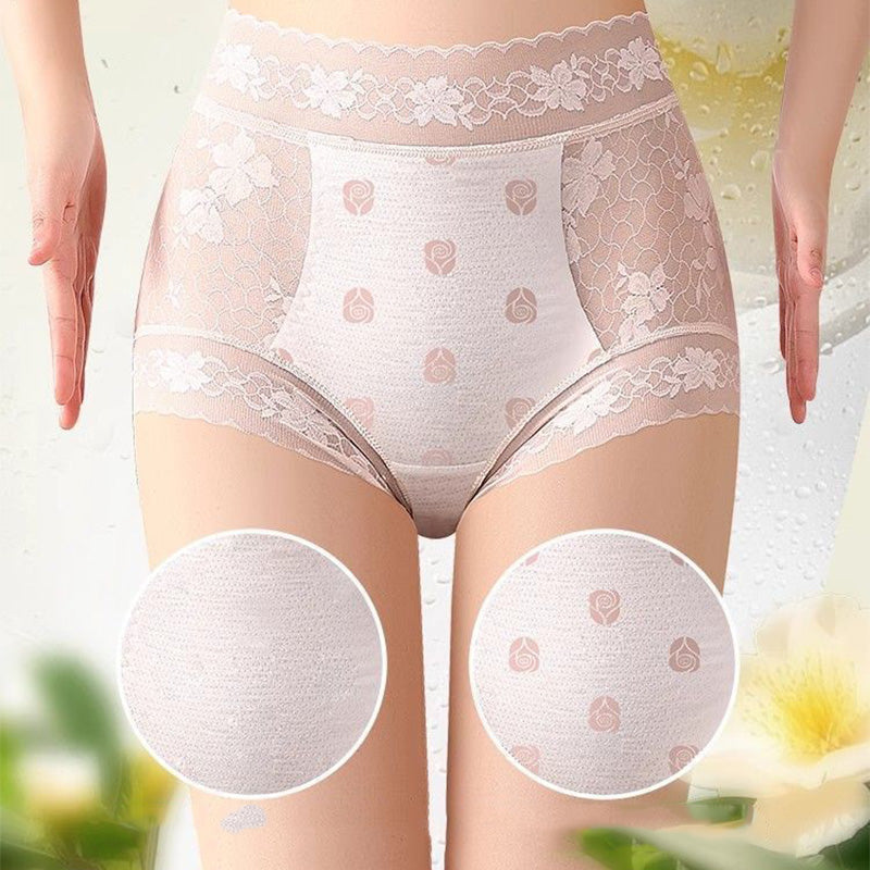 【❣️✨Kaufen Sie mehr, erhalten Sie mehr✨】👙Nahtlose Damen-Spitzenhöschen mit hoher Taille