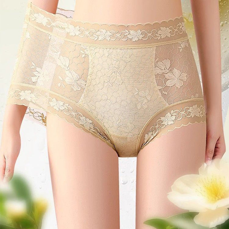 【❣️✨Kaufen Sie mehr, erhalten Sie mehr✨】👙Nahtlose Damen-Spitzenhöschen mit hoher Taille