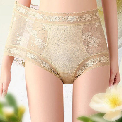 【❣️✨Kaufen Sie mehr, erhalten Sie mehr✨】👙Nahtlose Damen-Spitzenhöschen mit hoher Taille