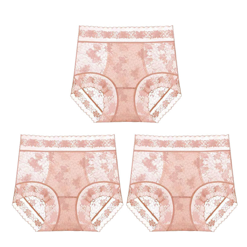 【❣️✨Kaufen Sie mehr, erhalten Sie mehr✨】👙Nahtlose Damen-Spitzenhöschen mit hoher Taille