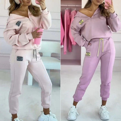 💕Limited Time 50% Off - Zweiteiliges Set aus Kapuzenpulli und Hose