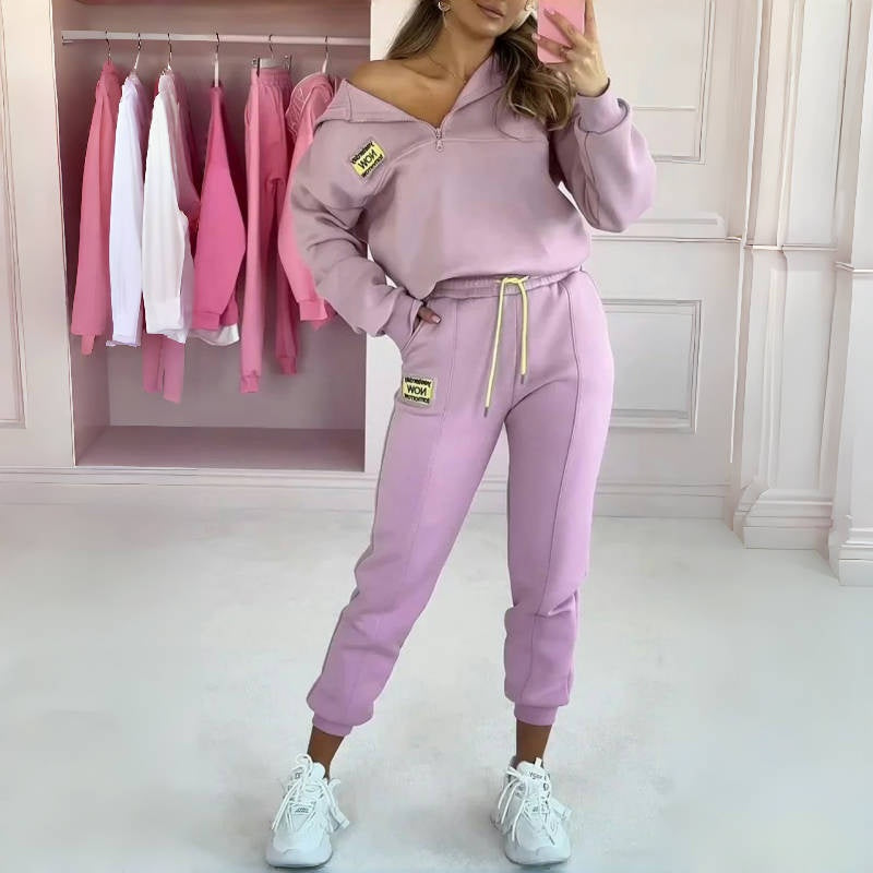 💕Limited Time 50% Off - Zweiteiliges Set aus Kapuzenpulli und Hose