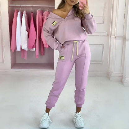 💕Limited Time 50% Off - Zweiteiliges Set aus Kapuzenpulli und Hose