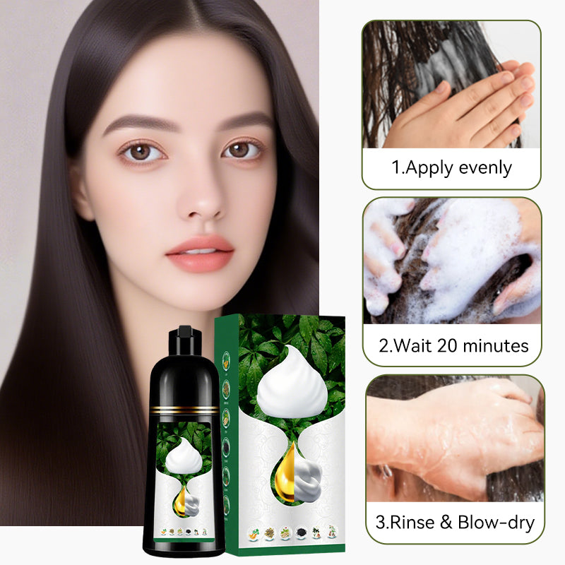 🎁 MEHR KAUFEN, MEHR SPAREN! 🌿✨ Pflanzenbasierte Schaum-Haarfarbe – Sanft & langanhaltend