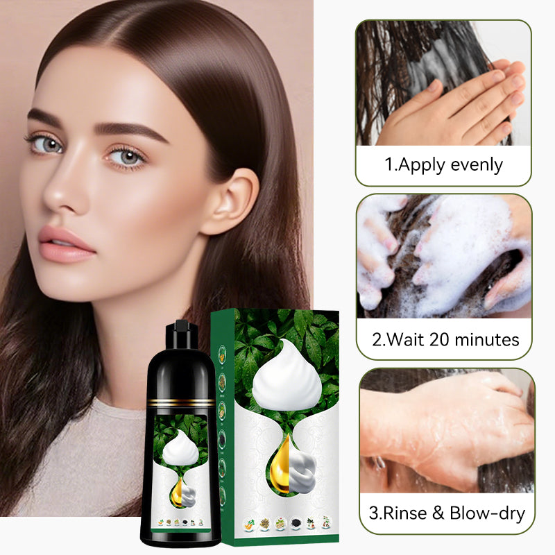 🎁 MEHR KAUFEN, MEHR SPAREN! 🌿✨ Pflanzenbasierte Schaum-Haarfarbe – Sanft & langanhaltend