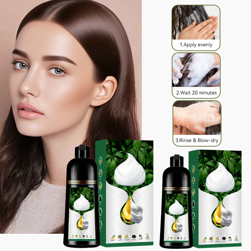 🎁 MEHR KAUFEN, MEHR SPAREN! 🌿✨ Pflanzenbasierte Schaum-Haarfarbe – Sanft & langanhaltend