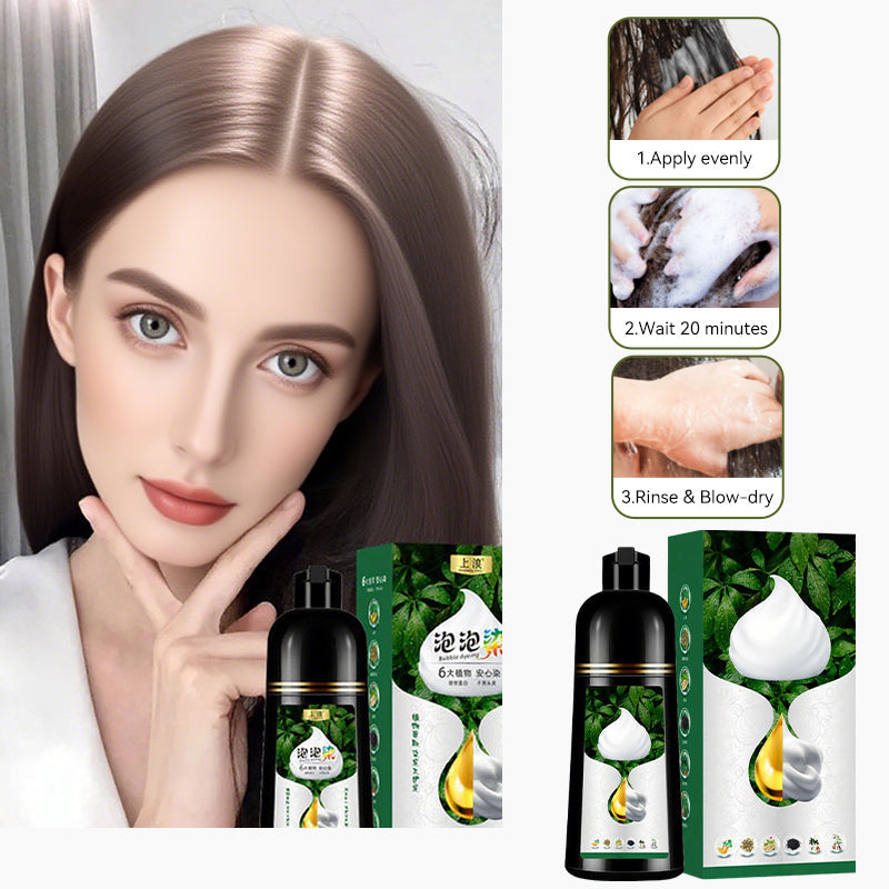 🎁 MEHR KAUFEN, MEHR SPAREN! 🌿✨ Pflanzenbasierte Schaum-Haarfarbe – Sanft & langanhaltend